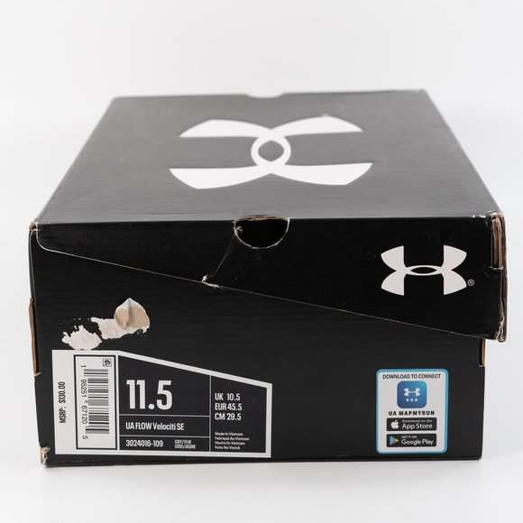 Under Armour Flow Velociti SE 'White Hi Vis Yellow' 3024016-109 Running Training - Picture 13 of 13